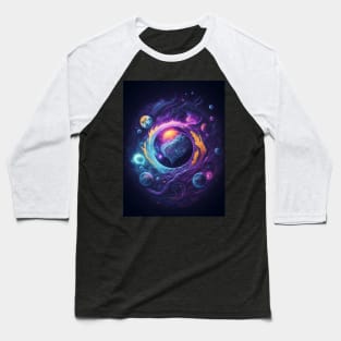 Space Storm Baseball T-Shirt